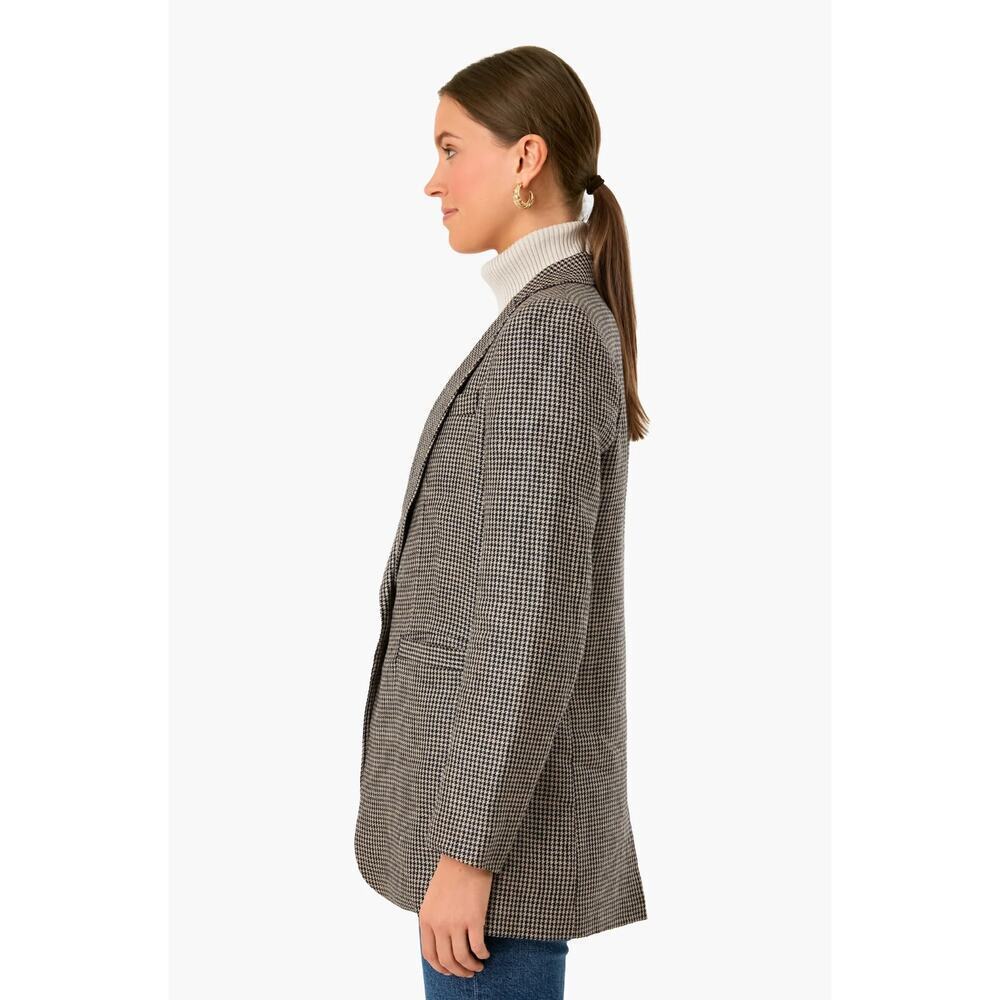 Emerson Fry Tuckernuck Dinner Jacket Blazer Brown Houndstooth Linen Buttton 4 - Picture 8 of 13